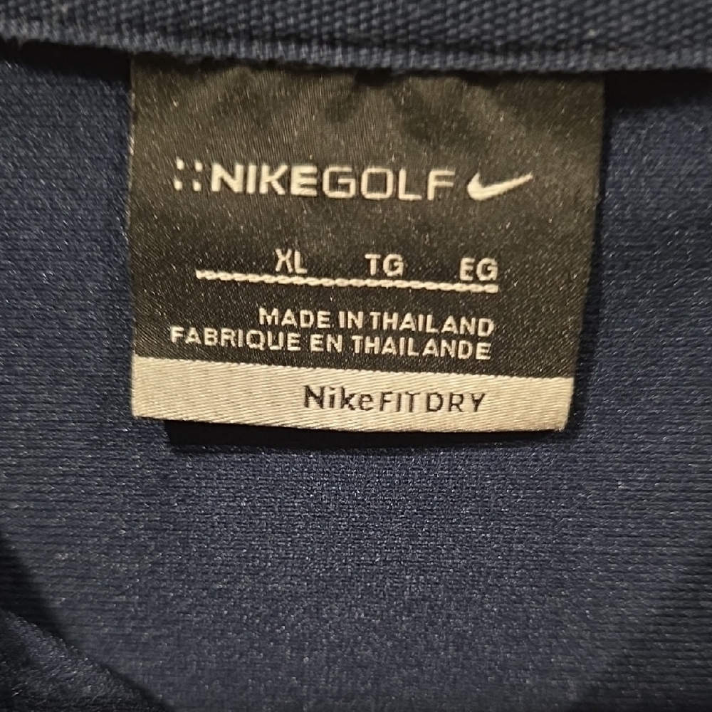 (J1) Men's Navy Nike Golf Polo Shirt - Picture 6 of 8